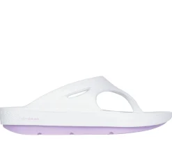 Sandals<SKECHERS GO RECOVER Refresh - Contend WHITE / LAVENDER