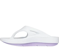 Sandals<SKECHERS GO RECOVER Refresh - Contend WHITE / LAVENDER