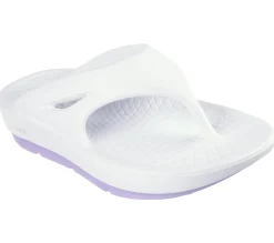 Sandals<SKECHERS GO RECOVER Refresh - Contend WHITE / LAVENDER