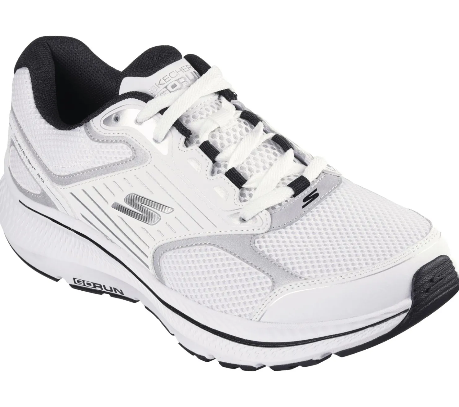 Athletic Sneakers<SKECHERS GO RUN Consistent 2.0 - Silver Wolf WHITE / SILVER