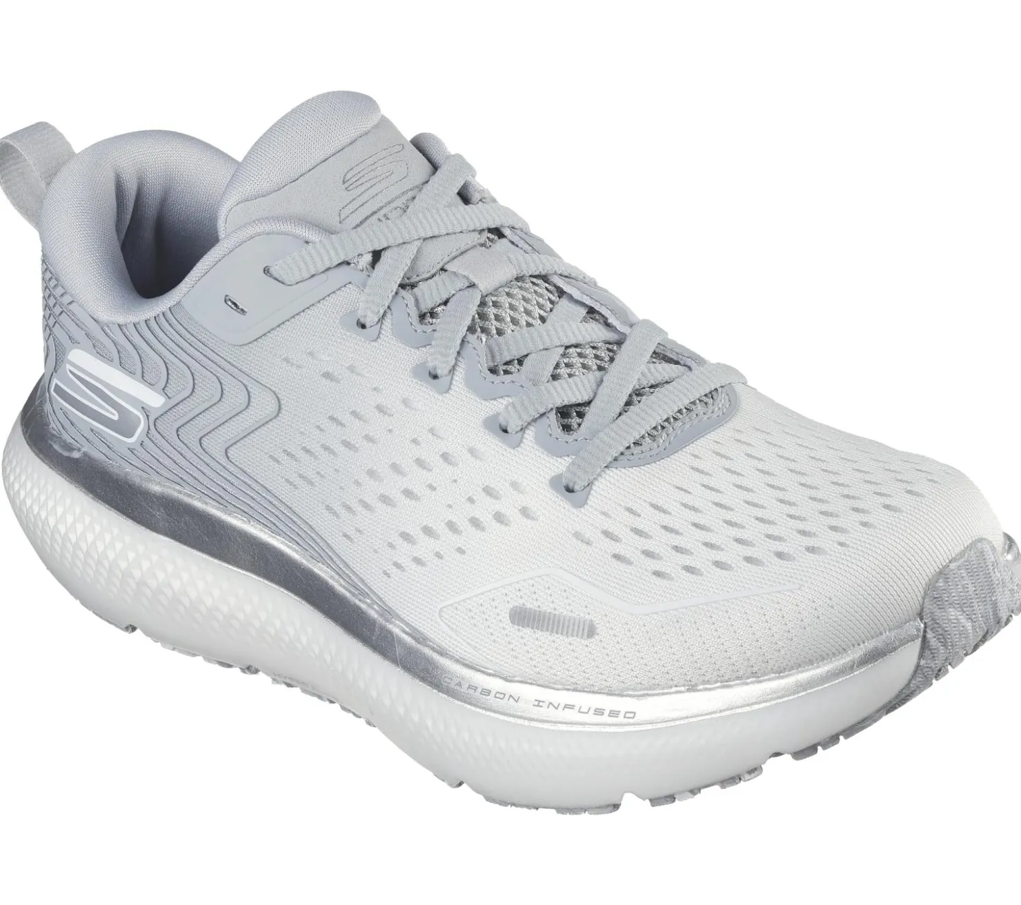 Lace Up|Athletic Sneakers<SKECHERS GO RUN Ride 11 WHITE / GRAY