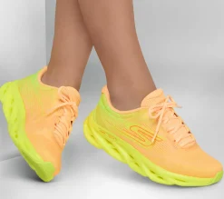 Lace Up|Athletic Sneakers<SKECHERS GO RUN Swirl Tech Speed - Ultimate Stride ORANGE / YELLOW