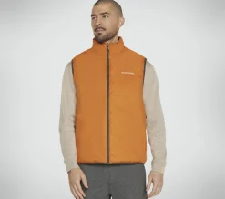Tops|Tops<SKECHERS GO SHIELD Altitude Reversible Vest BROWN / OLIVE