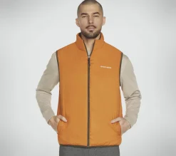 Tops|Tops<SKECHERS GO SHIELD Altitude Reversible Vest BROWN / OLIVE