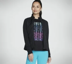 Tops|Tops<SKECHERS GO SHIELD Hybrid Performance Jacket BLACK