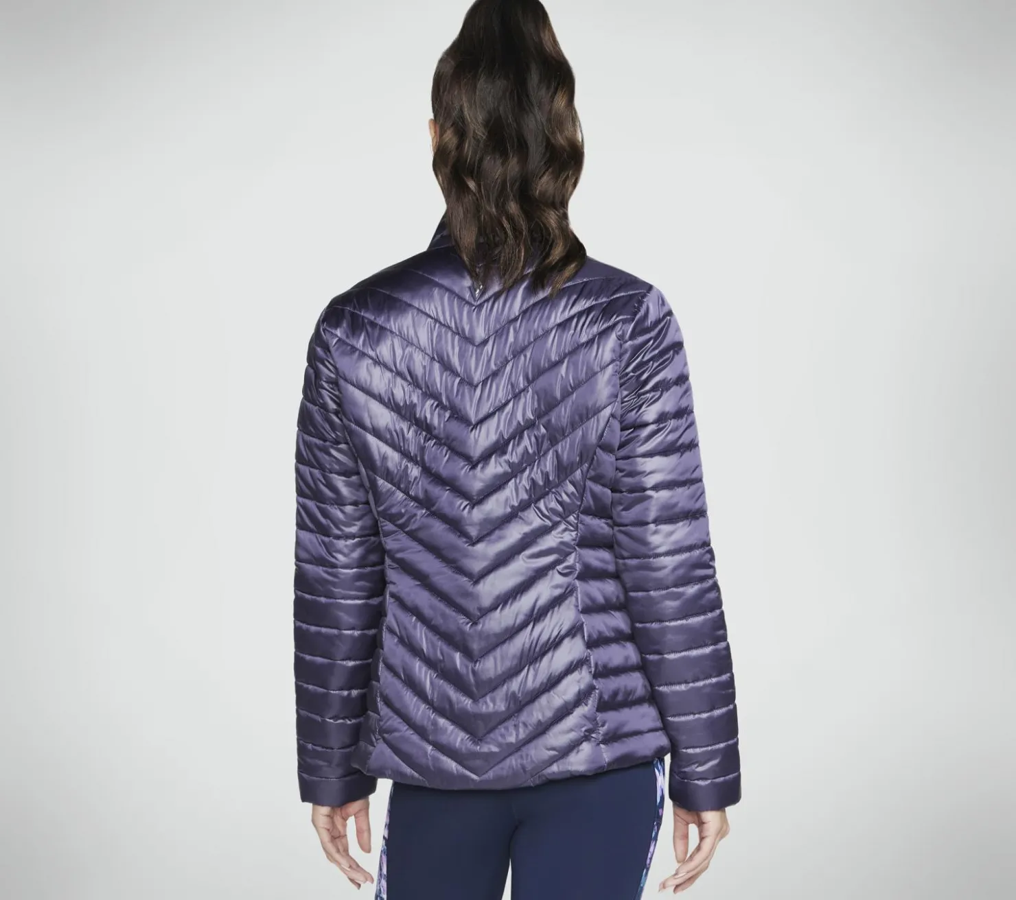 Tops|Tops<SKECHERS GO SHIELD Shine Jacket PURPLE / CHARCOAL