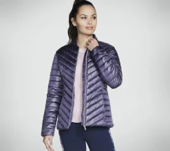 Tops|Tops<SKECHERS GO SHIELD Shine Jacket PURPLE / CHARCOAL