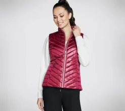 Tops|Tops<SKECHERS GO SHIELD Shine Vest PINK / RED