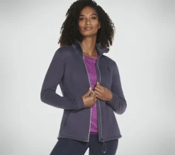 Tops|Tops<SKECHERS GO SNUGGLE Jacket PURPLE / CHARCOAL