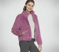 Tops|Tops<SKECHERS GO SNUGGLE Sherpa Jacket LIGHT MAUVE