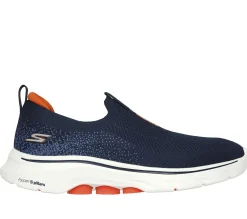 Slip-Ons|Athletic Sneakers<SKECHERS GO WALK 7 NAVY / ORANGE