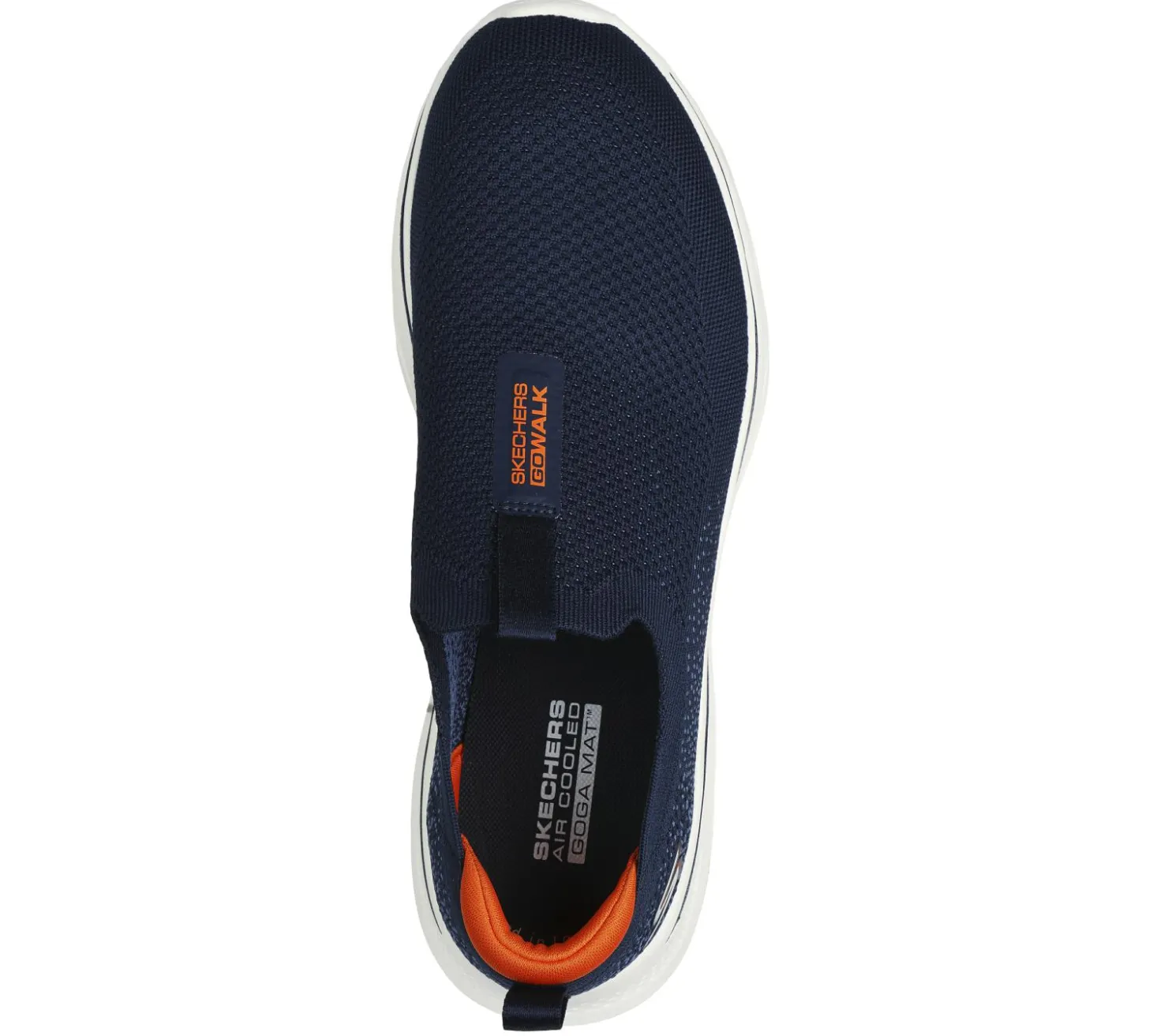 Slip-Ons|Athletic Sneakers<SKECHERS GO WALK 7 NAVY / ORANGE
