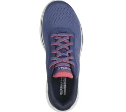 Slip-Ons|Casual Sneakers<SKECHERS GO WALK 7 - Cosmic Waves NAVY / CORAL
