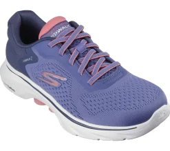 Slip-Ons|Casual Sneakers<SKECHERS GO WALK 7 - Cosmic Waves NAVY / CORAL