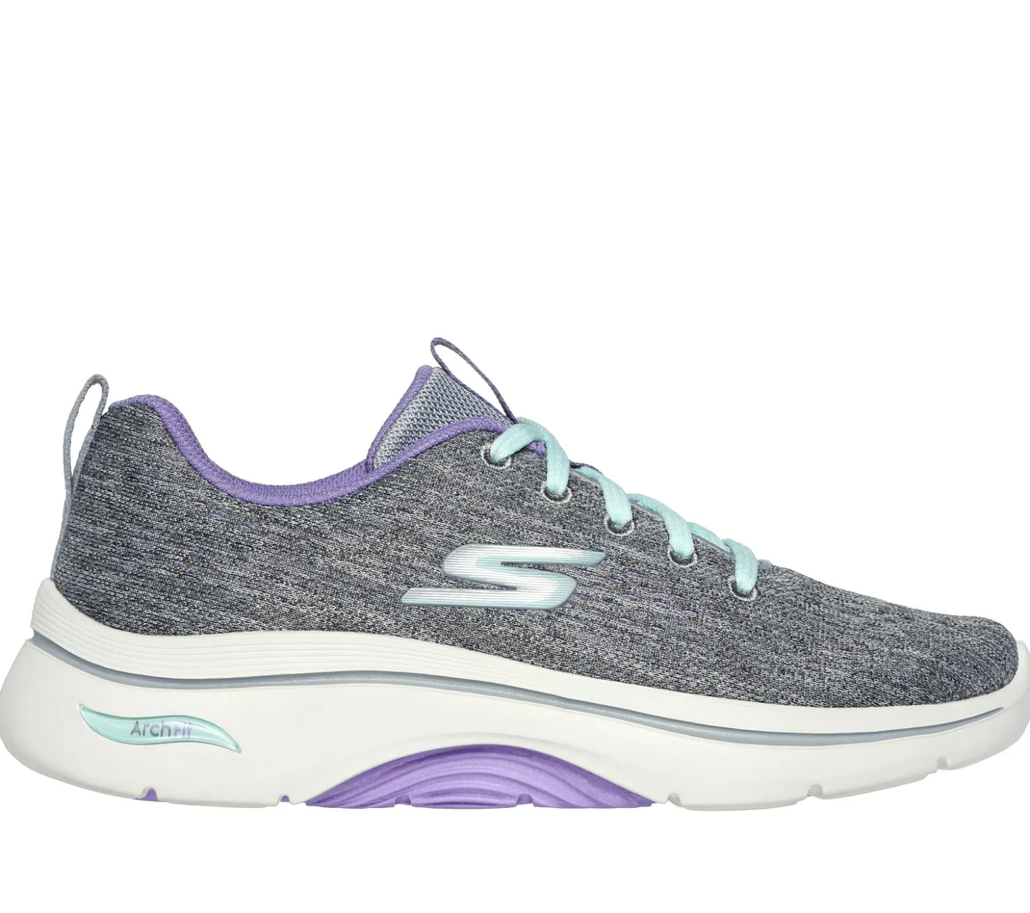 Lace Up|Casual Sneakers<SKECHERS GO WALK Arch Fit 2.0 - Vivid Sunset GRAY / LAVENDER