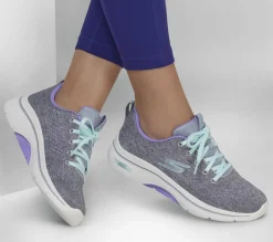 Lace Up|Casual Sneakers<SKECHERS GO WALK Arch Fit 2.0 - Vivid Sunset GRAY / LAVENDER