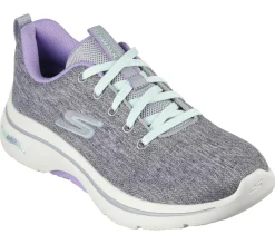 Lace Up|Casual Sneakers<SKECHERS GO WALK Arch Fit 2.0 - Vivid Sunset GRAY / LAVENDER