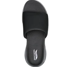 Sandals<SKECHERS GO WALK Arch Fit Sandal - Gradual BLACK / GRAY