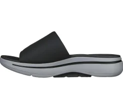 Sandals<SKECHERS GO WALK Arch Fit Sandal - Gradual BLACK / GRAY