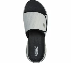 Sandals<SKECHERS GO WALK Arch Fit Sandal - Manta Ray Bay GRAY / YELLOW