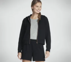 Tops|Tops<SKECHERS GO WALK Everywhere Diamond FZ Jacket BLACK