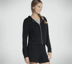 Tops|Tops<SKECHERS GO WALK Everywhere Diamond FZ Jacket BLACK