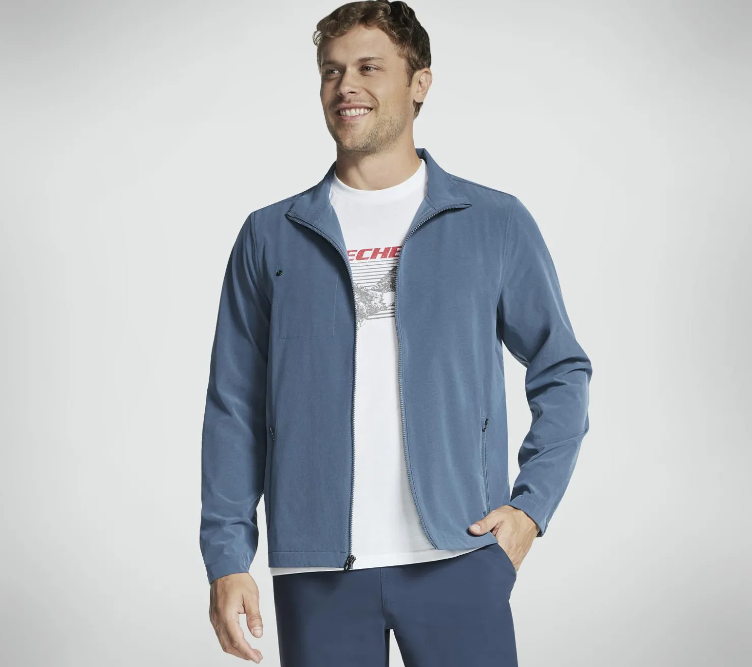 Tops|Tops<SKECHERS GO WALK Everywhere Full Zip Jacket DENIM