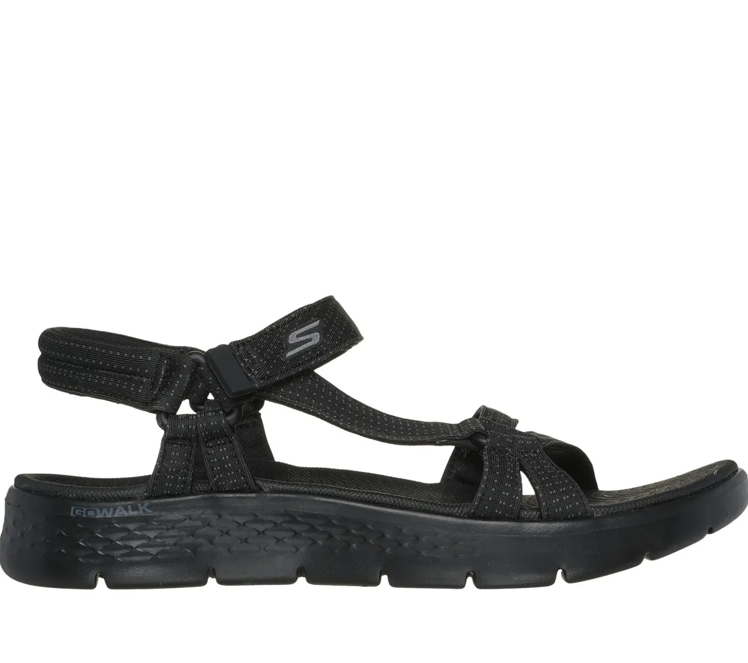 Sandals<SKECHERS GO WALK Flex Sandal - Sublime BLACK