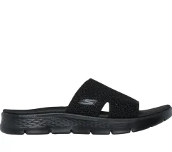 Sandals<SKECHERS GO WALK Flex Sandal - Timeless BLACK
