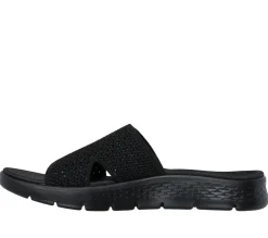 Sandals<SKECHERS GO WALK Flex Sandal - Timeless BLACK