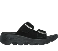 Sandals<SKECHERS GO WALK Massage Fit - Immerse BLACK