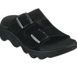 Sandals<SKECHERS GO WALK Massage Fit - Immerse BLACK