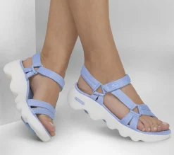 Sandals<SKECHERS GO WALK Massage Fit - Transcend PERIWINKLE