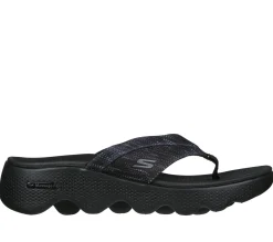 Sandals<SKECHERS GO WALK Massage Fit Sandal - Pure Bliss BLACK / GRAY
