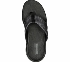 Sandals<SKECHERS GO WALK Massage Fit Sandal - Pure Bliss BLACK / GRAY