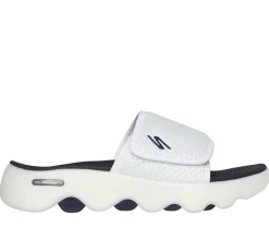 Sandals<SKECHERS GO WALK Massage Fit Sandal WHITE / NAVY