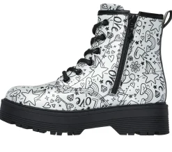 Lace Ups|Boots<SKECHERS Gravlen Hi - Doodle Down SILVER / BLACK