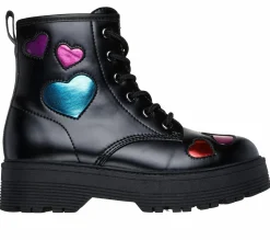 Lace Ups|Boots<SKECHERS Gravlen Hi - Metallic Heart BLACK
