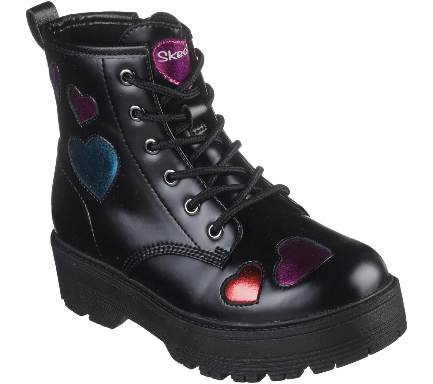 Lace Ups|Boots<SKECHERS Gravlen Hi - Metallic Heart BLACK
