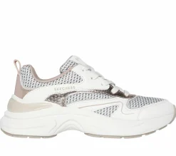Lace Up|Casual Sneakers<SKECHERS Hazel - Metallic Soiree WHITE / GOLD