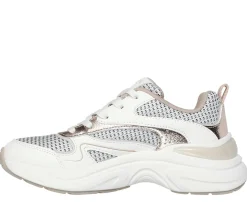 Lace Up|Casual Sneakers<SKECHERS Hazel - Metallic Soiree WHITE / GOLD