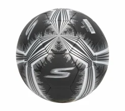 Sporting Goods|Accessories<SKECHERS Hex Metallic Mini Stripe Size 5 Soccer Ball BLACK