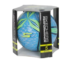 Sporting Goods<SKECHERS Hex Multi Mini Stripe Size 5 Soccer Ball SILVER / LIGHT BLUE
