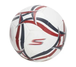 Sporting Goods|Accessories<SKECHERS Hex Multi Wide Stripe Size 5 Soccer Ball WHITE / BLUE