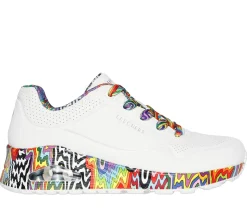 Casual Sneakers|Athletic Sneakers<SKECHERS Jen Stark: Uno - Mini Drip WHITE / MULTI