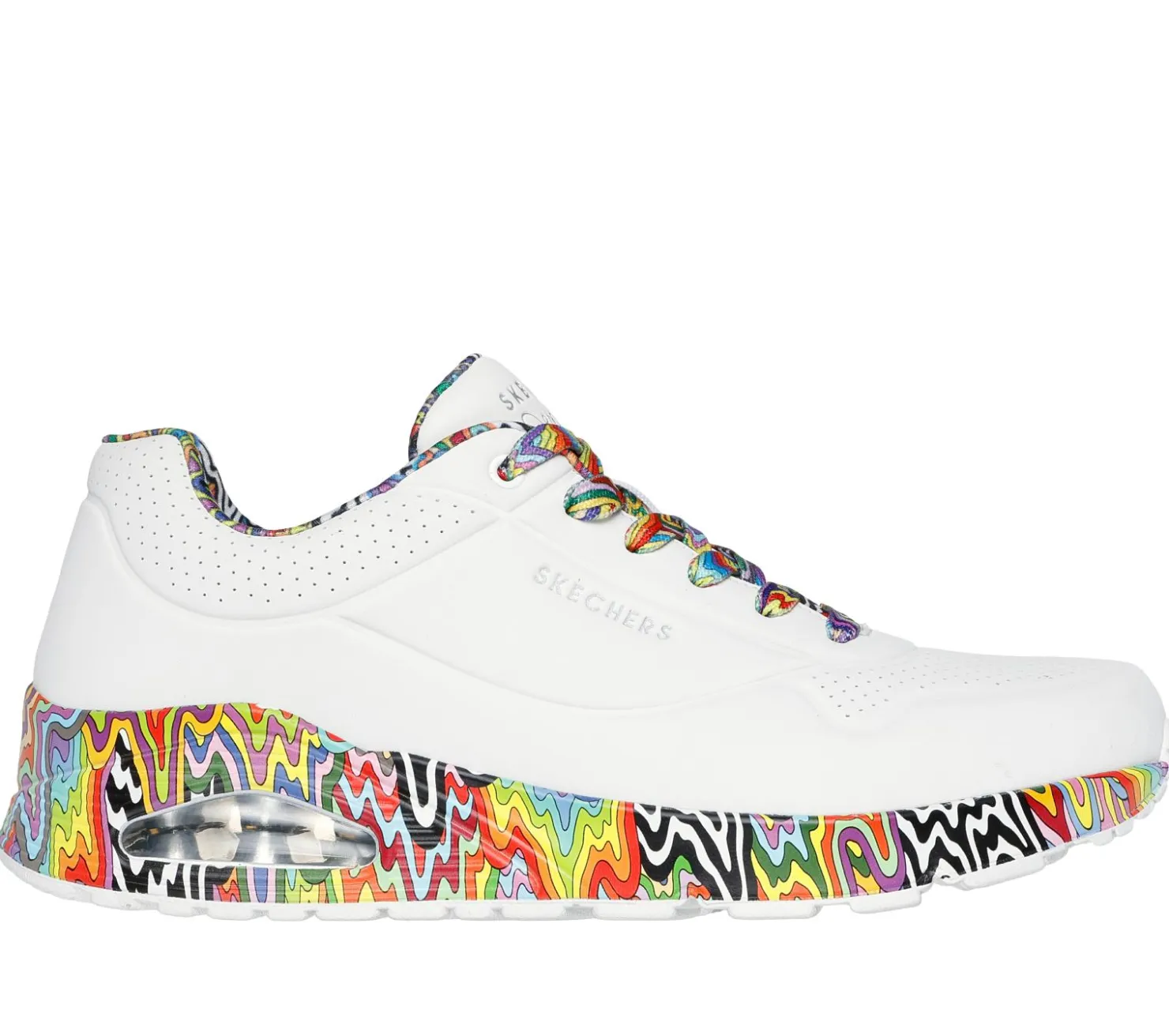 Lace Up|Casual Sneakers<SKECHERS Jen Stark: Uno - Stark Mini Drip WHITE / MULTI