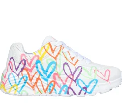 Lace Ups|Athletic Shoes & Sneakers<SKECHERS JGoldcrown: Uno Lite - Spread The Love WHITE / MULTI