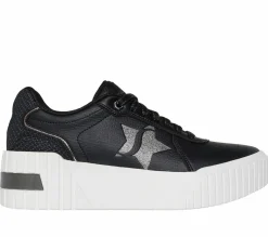 Lace Up|Casual Sneakers<SKECHERS Jumbo Jade - Lifted Chic BLACK