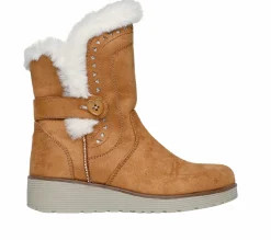 Boots<SKECHERS Keepsakes Wedge - Fur-Ever CHESTNUT