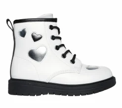 Lace Ups|Boots<SKECHERS Lil Gravlen - Metallic Amor WHITE